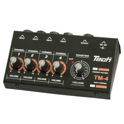 Tech 4ch マイクロミキサー TM-4